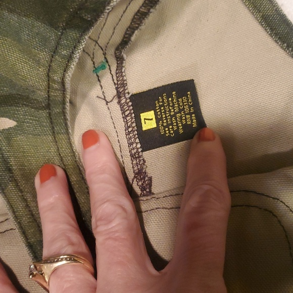 John Deere Denim Camouflage Bib Overalls Unisex Size 7 - Picture 5 of 8
